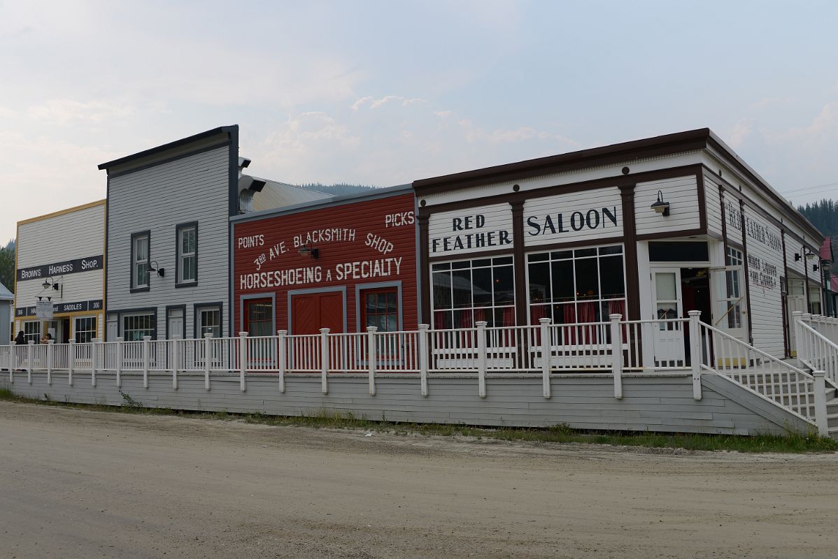 15 Browns Harness Shop, 3rd Ave Blacksmith Shop, Red Feather Saloon In Dawson City Yukon